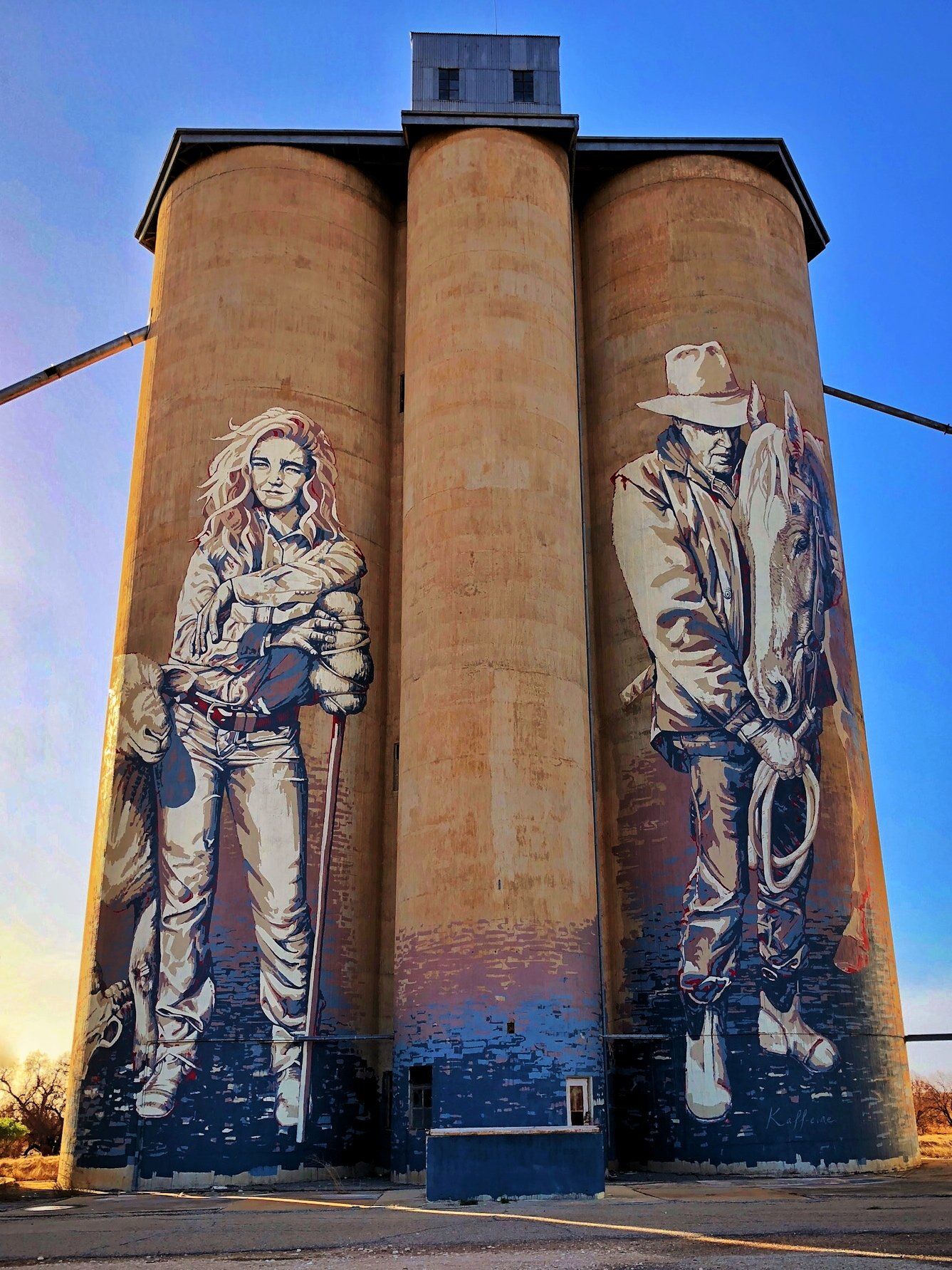 Rosebery Silo Art, Australian Silo Art Trail, Kaff-eine