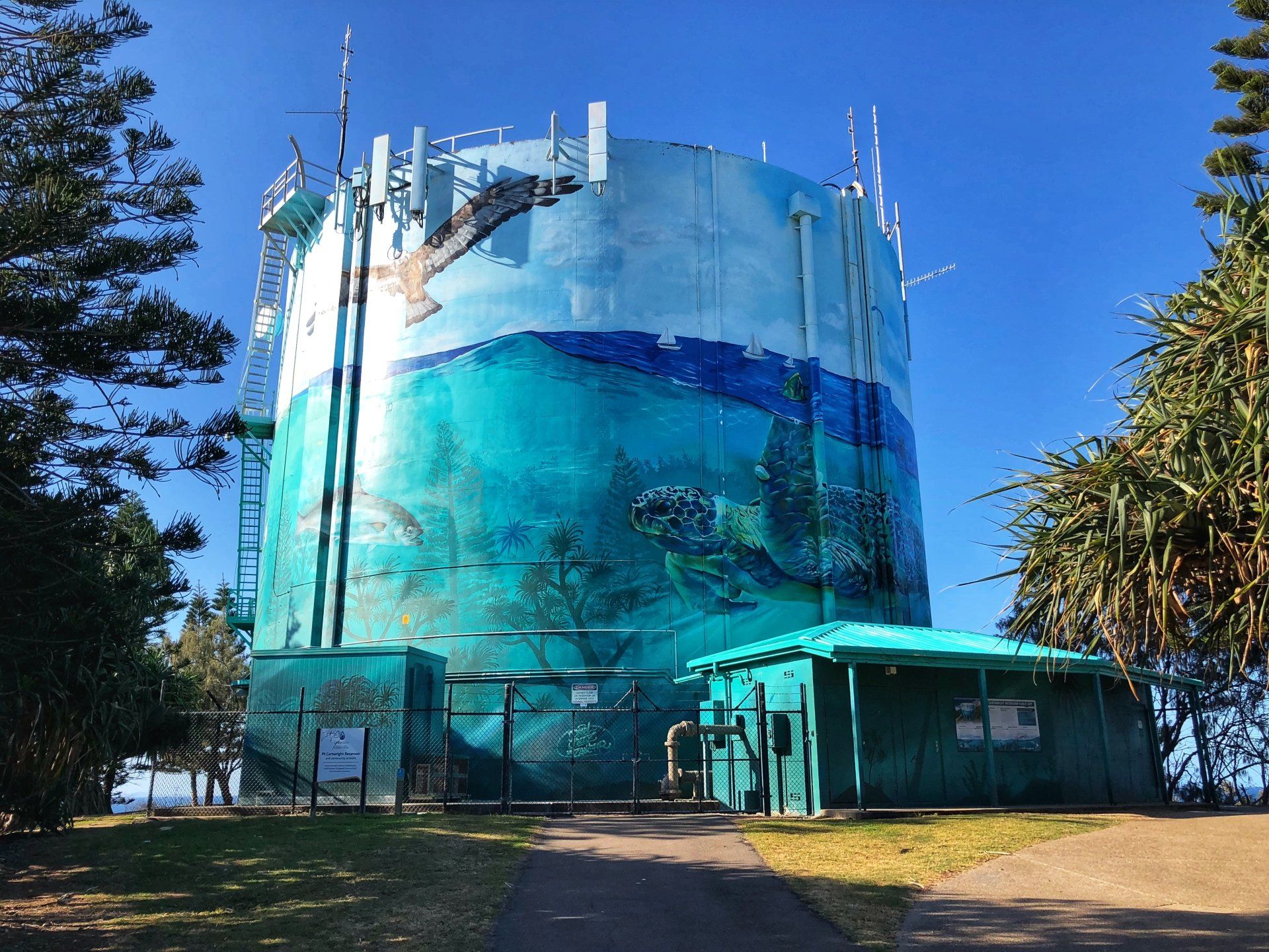 Point Cartwright Water Tower Art