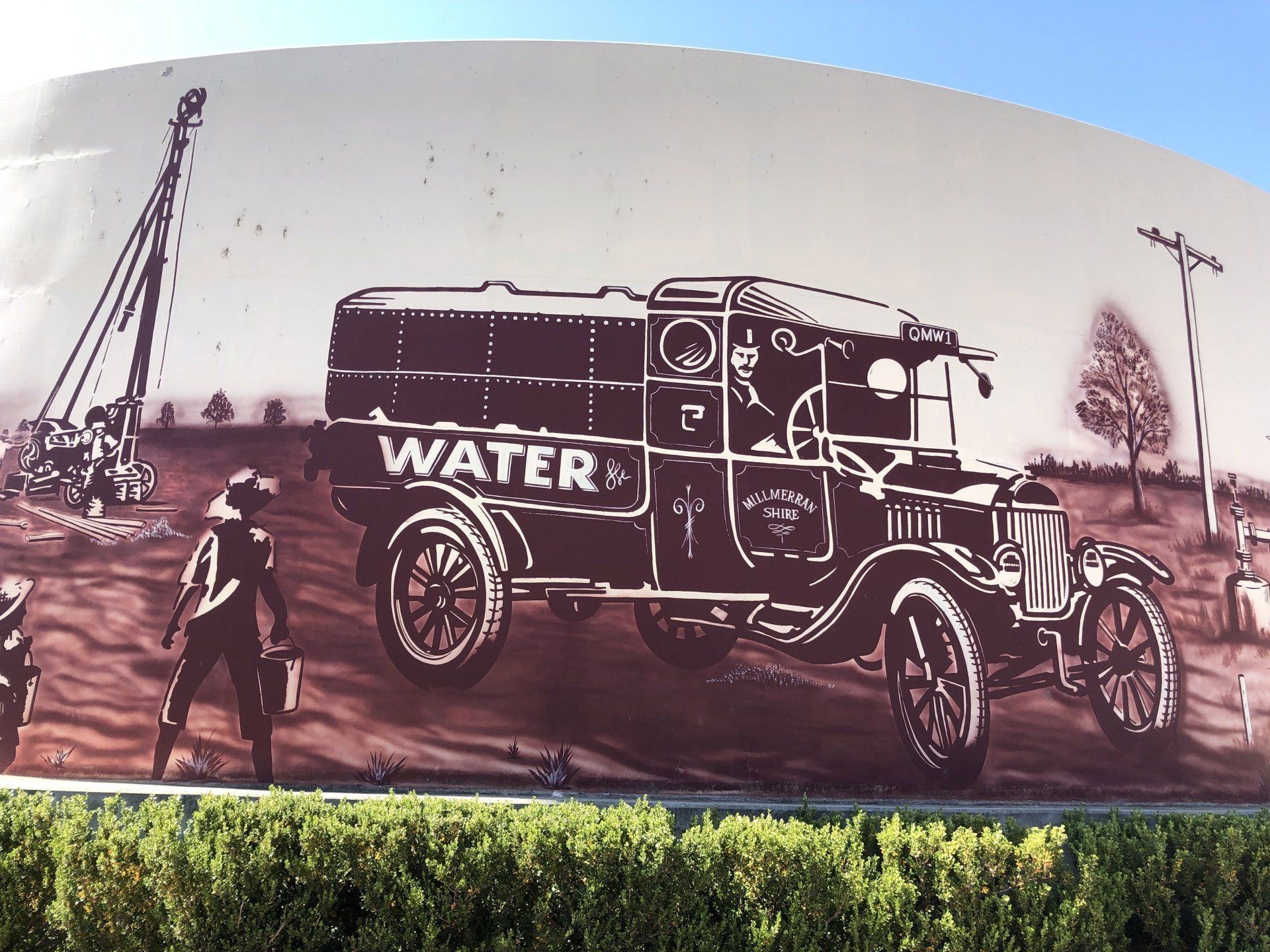 Millmerran Water Tank Art, Australian Silo Art Trail