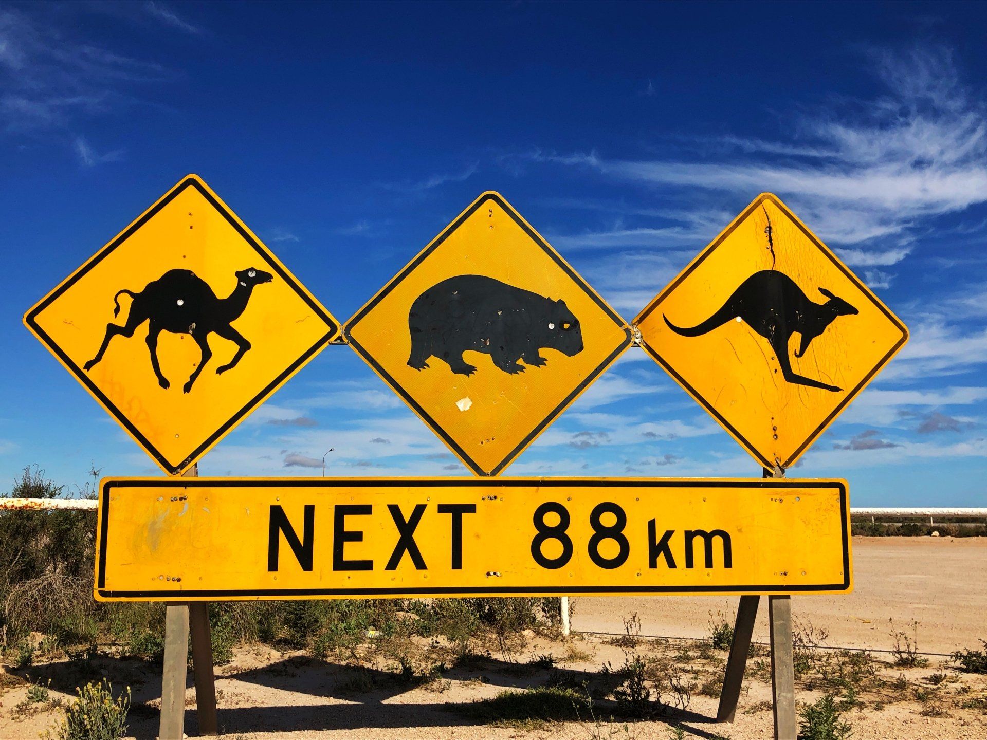 Nullarbor Road sign, Great Australian Adventure, Nullarbor