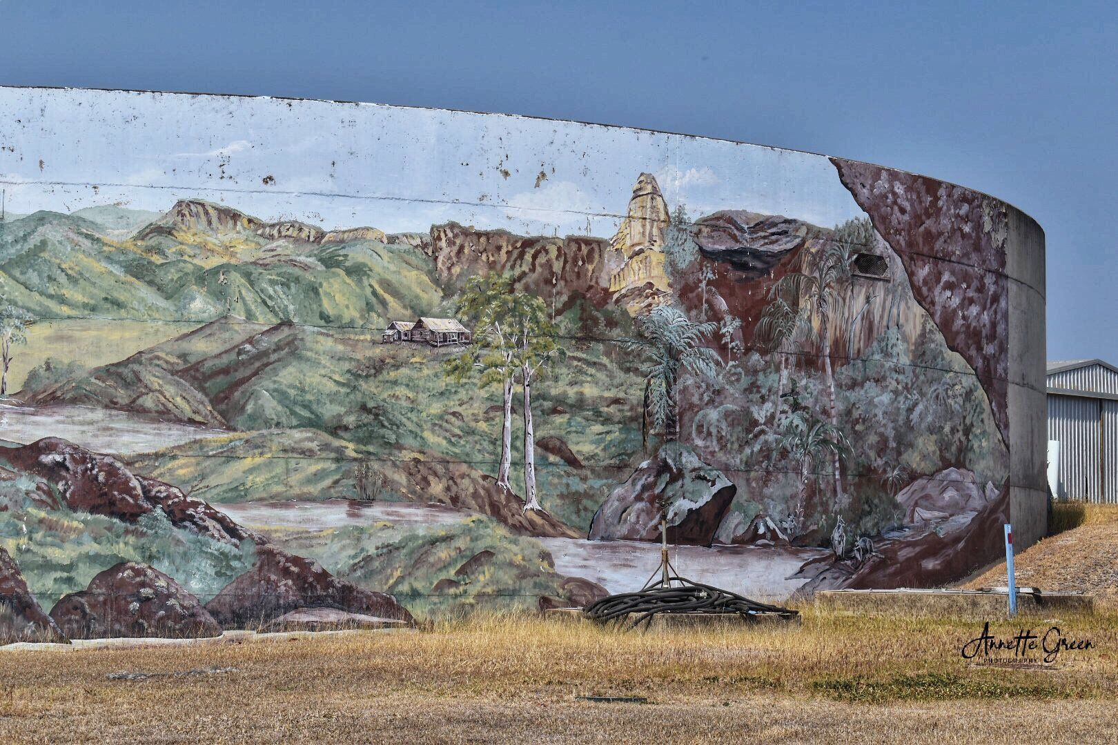 Monto Water Tank Art, Australian Silo Art Trail