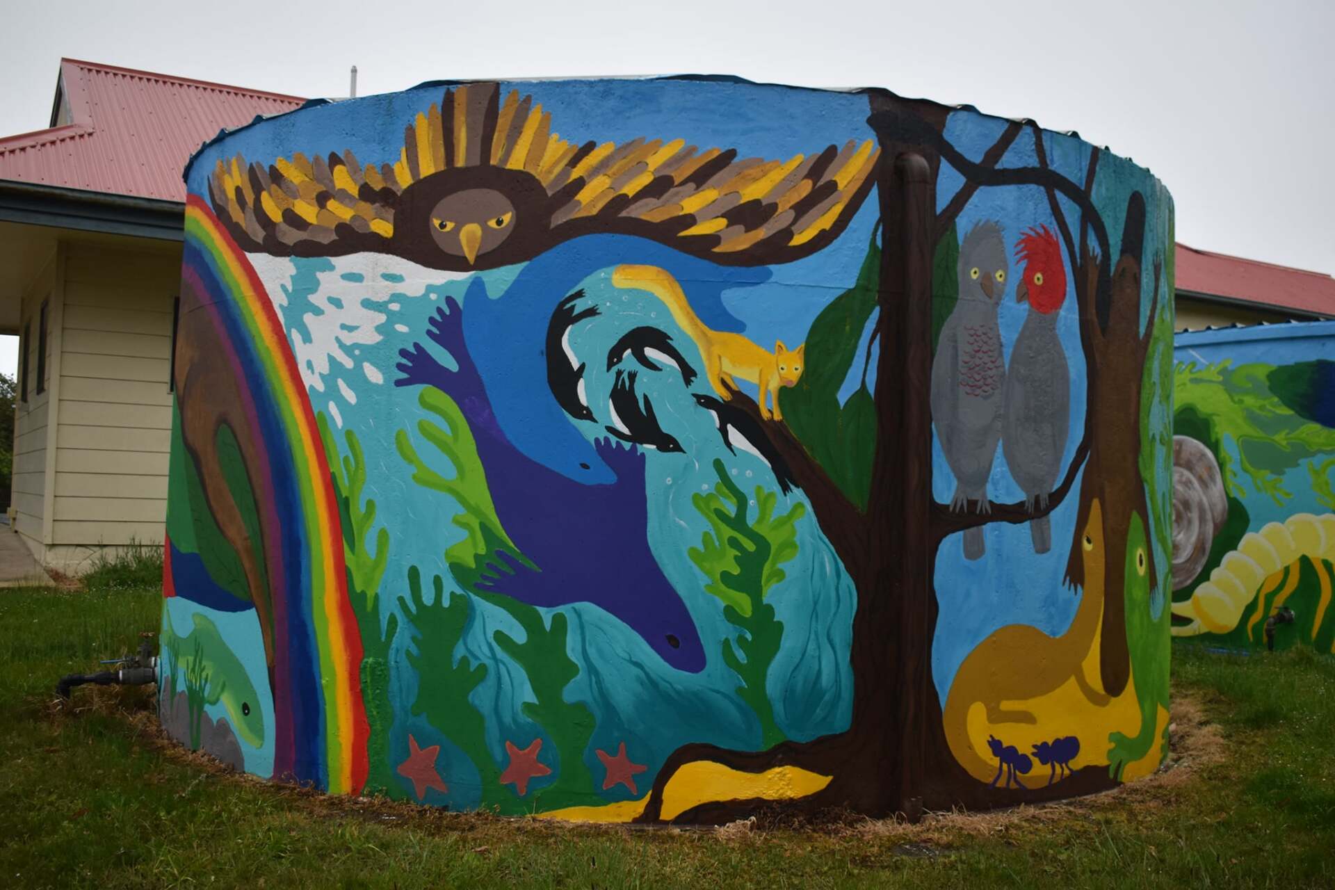 Lavers Hill Water Tower Art Australian Silo Art Trail