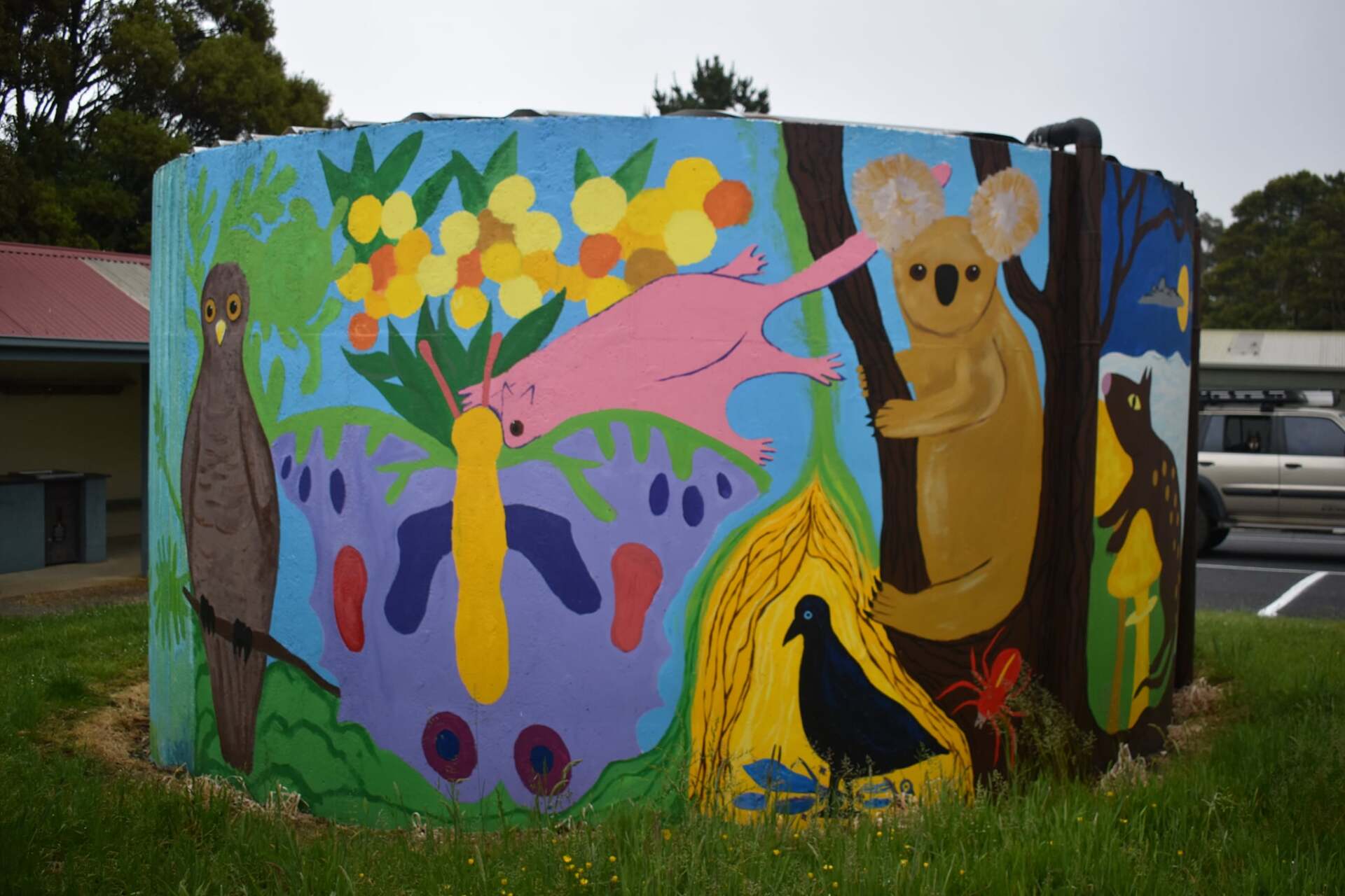 Lavers Hill Water Tank Art Australian Silo Art Trail