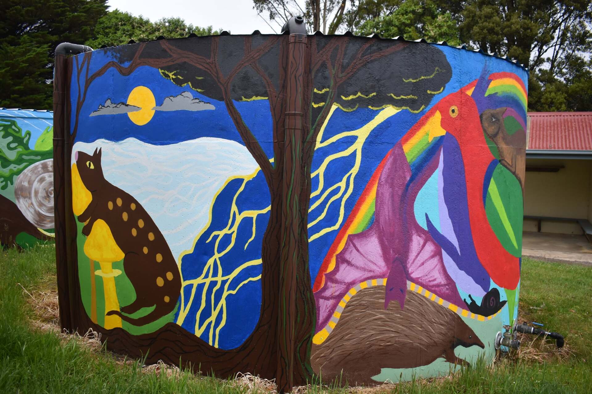 Lavers Hill Water Tank Art Australian Silo Art Trail