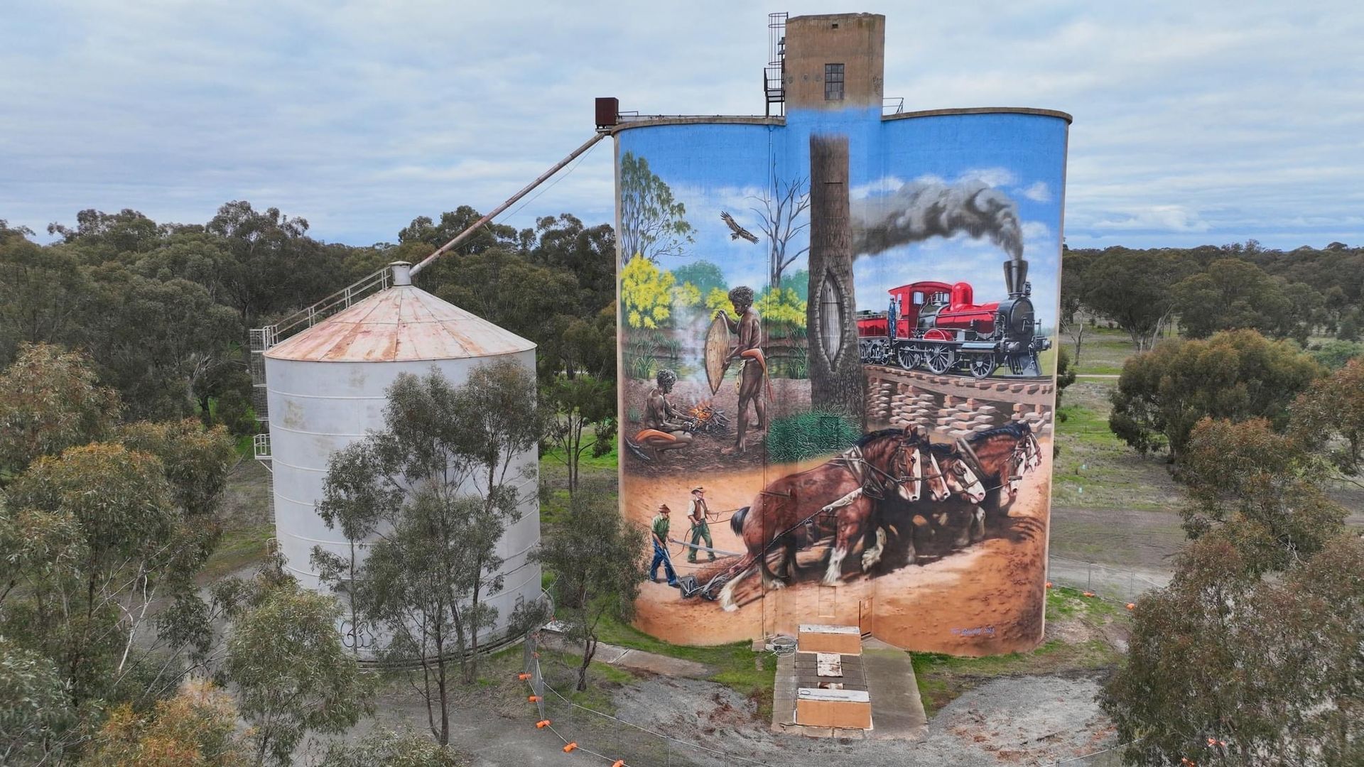 Katamatite Silo Art,  Australian Silo Art Trail