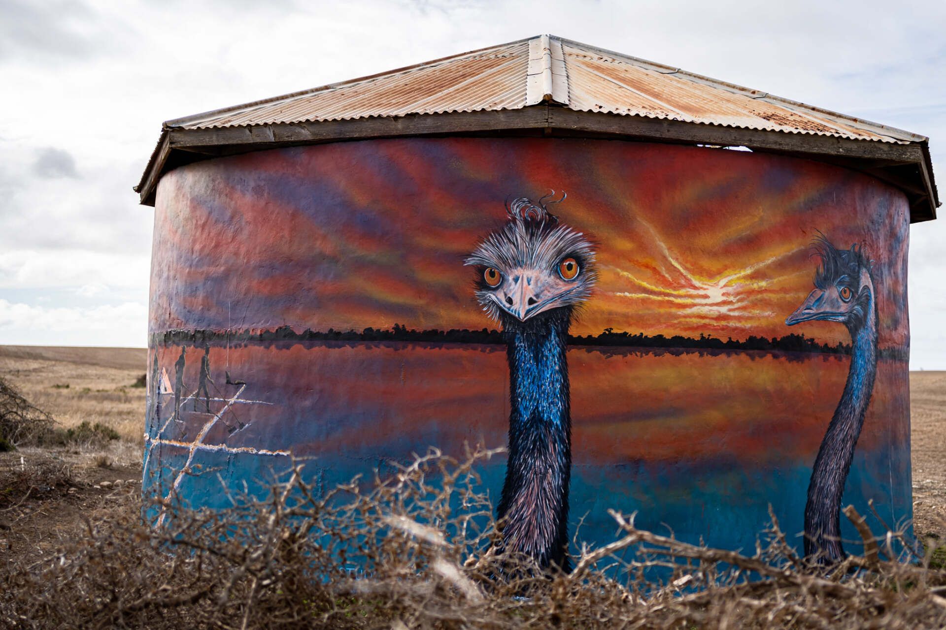 Lake Fowler Water Tank Art, Australian Silo Art Trail