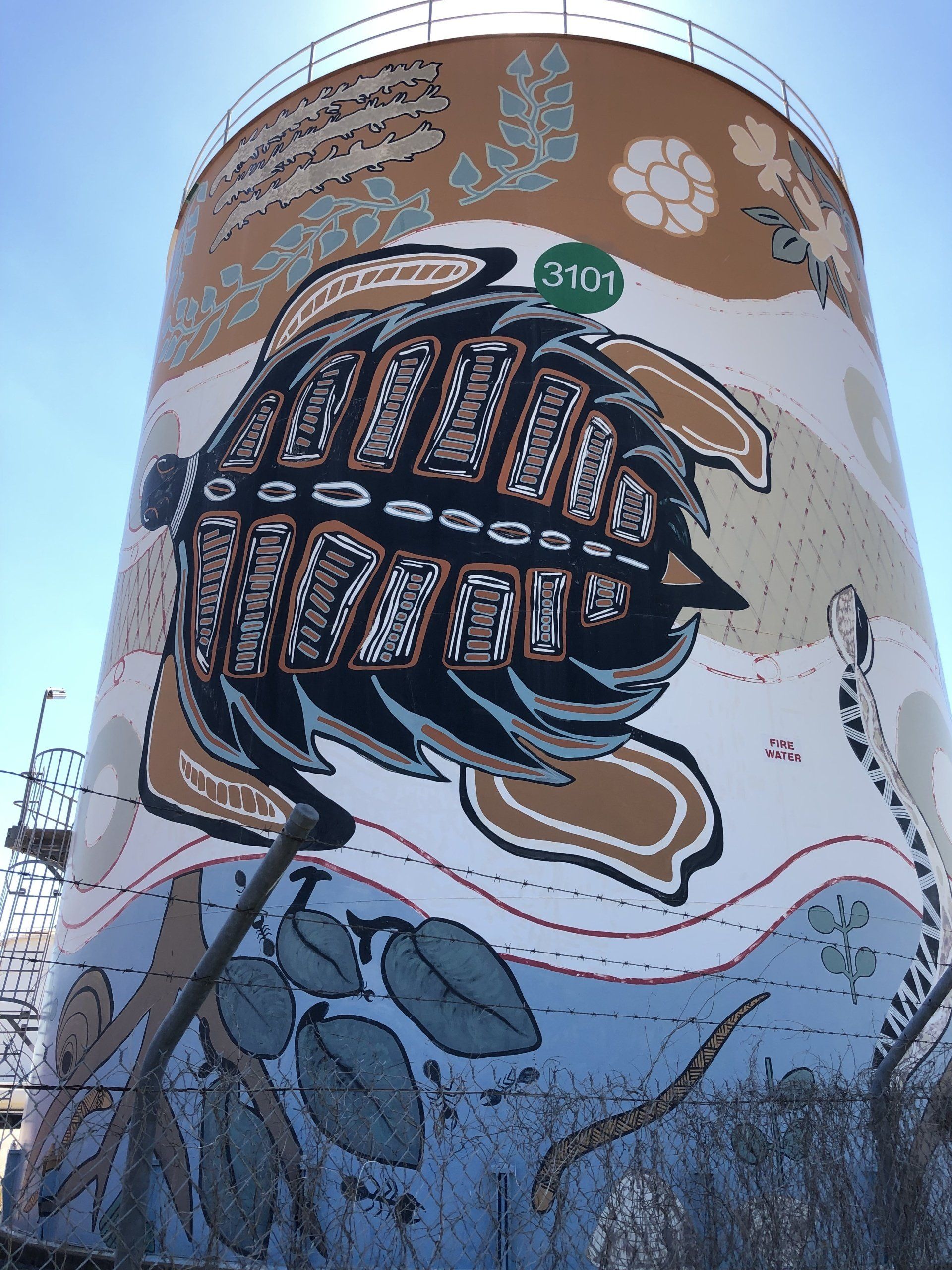 Larrakia Water Tank Art, Australian Silo Art Trail