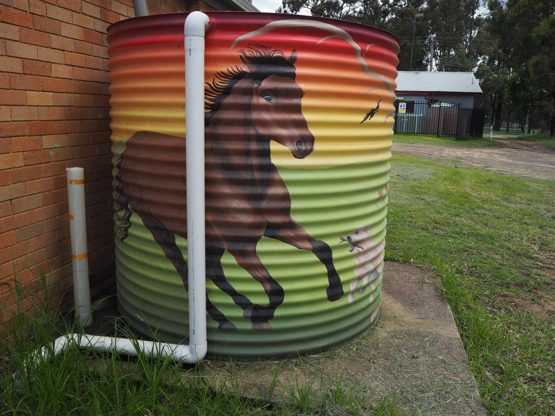 Londonderry Water Tank Art Australian Silo Art Trail