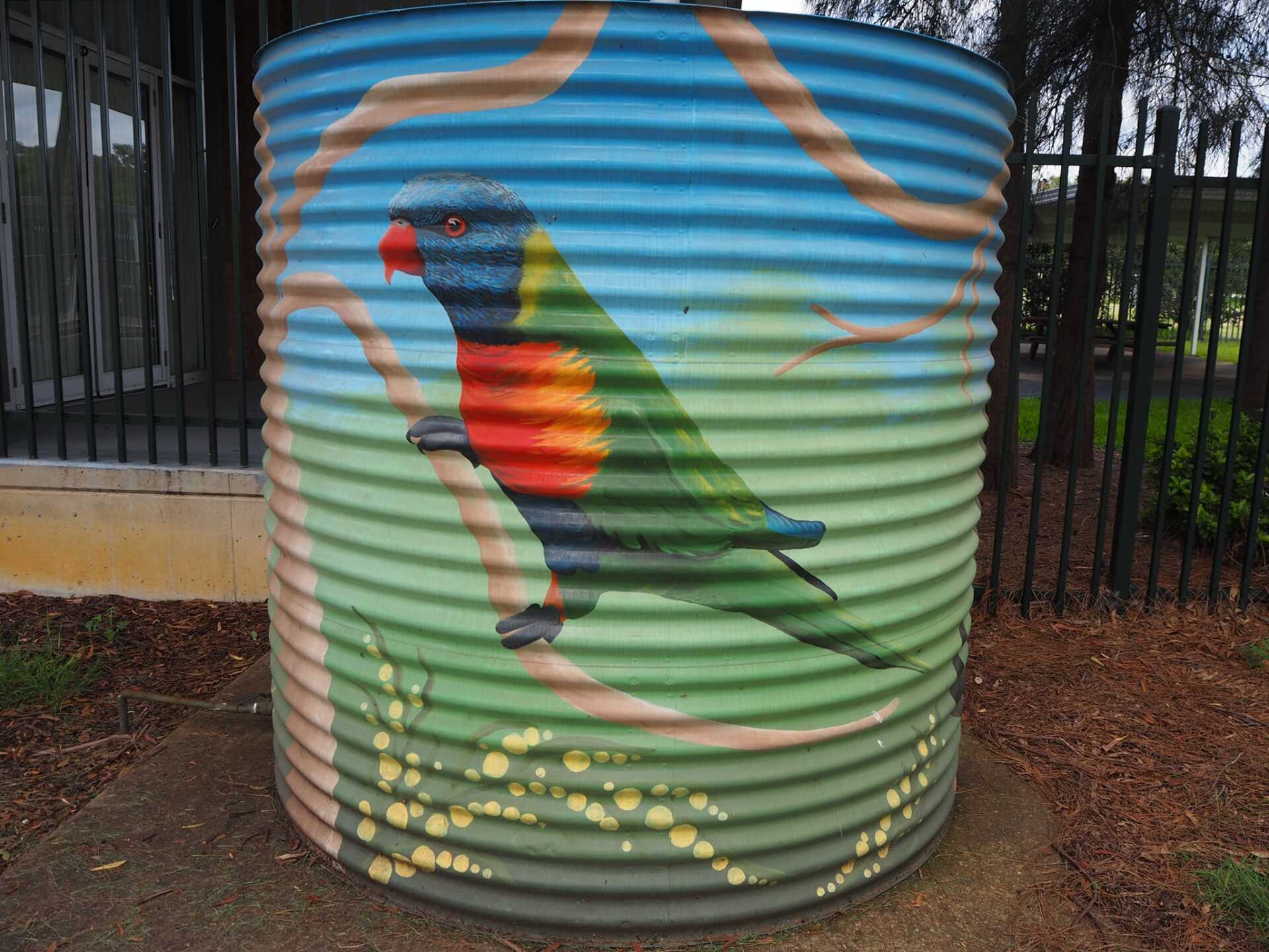 Londonderry Water Tank Art Australian Silo Art Trail