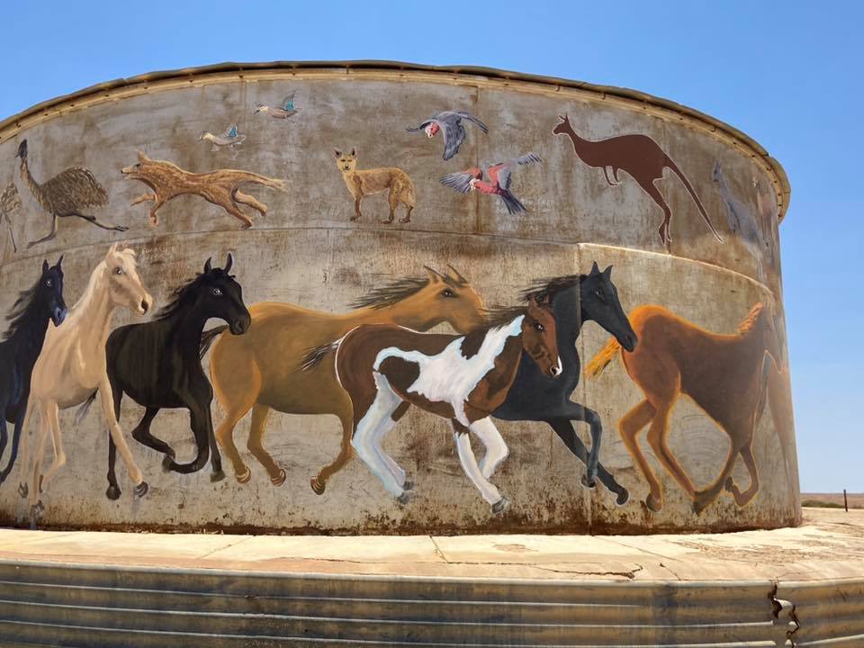 Maree Water Tank Art, Australian Silo Art Trail