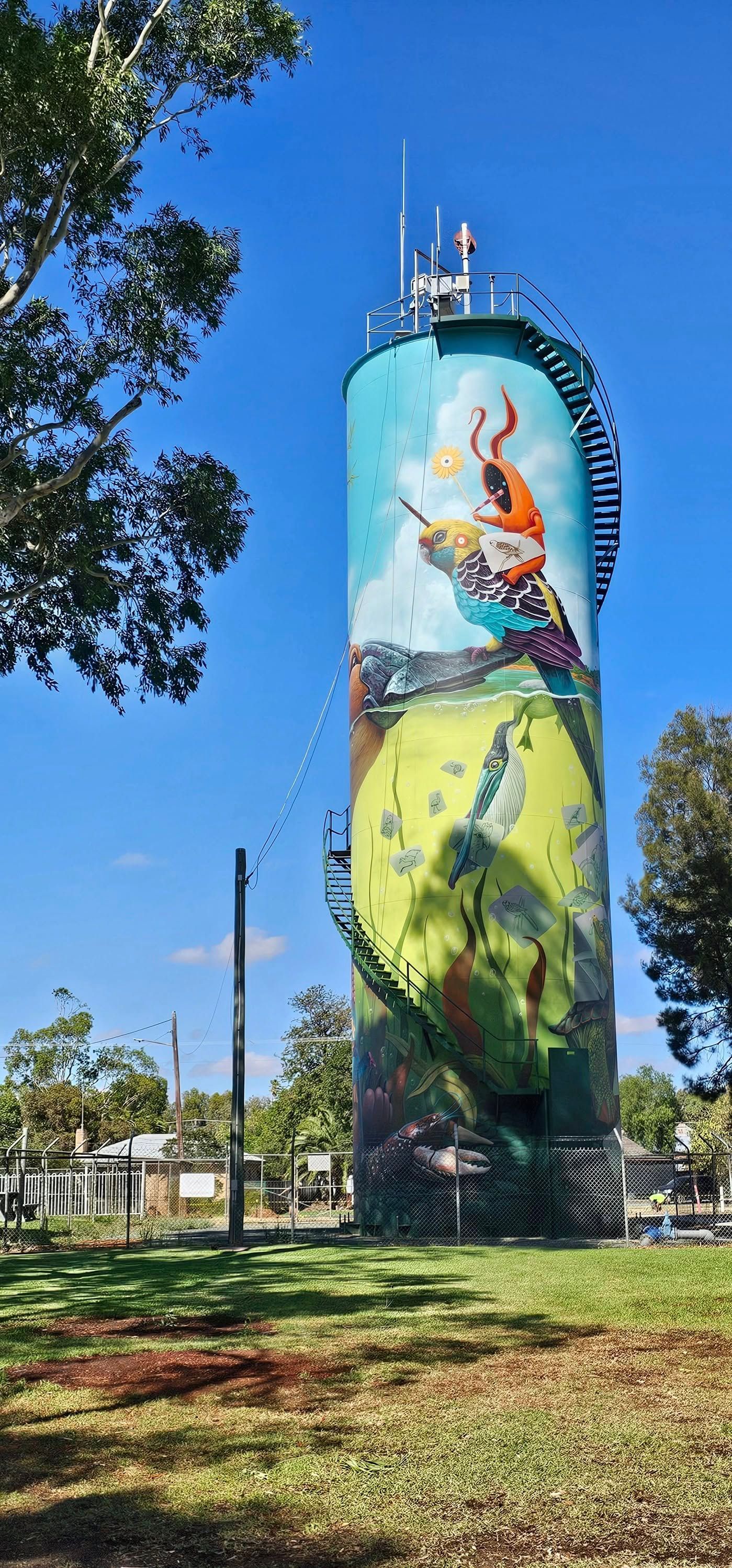 Bourke Water Tower Art, Australian Silo Art Trail