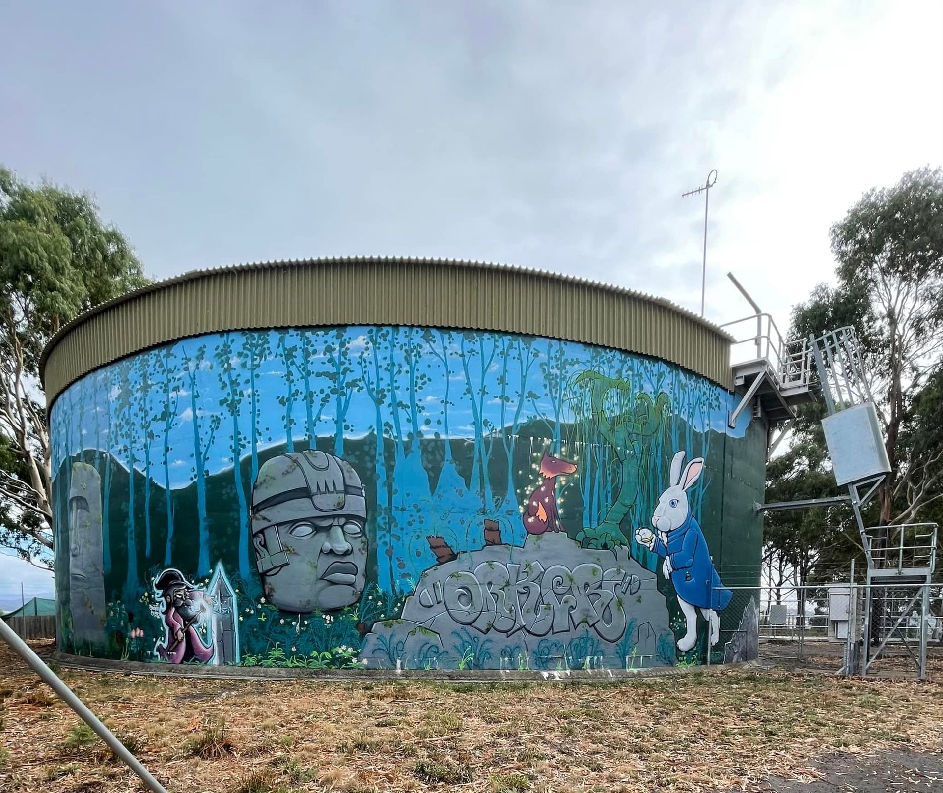 Midway Point, Water Tank Art