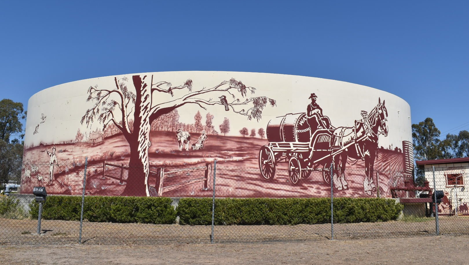 Millmerran Water Tank Art, Australian Silo Art Trail