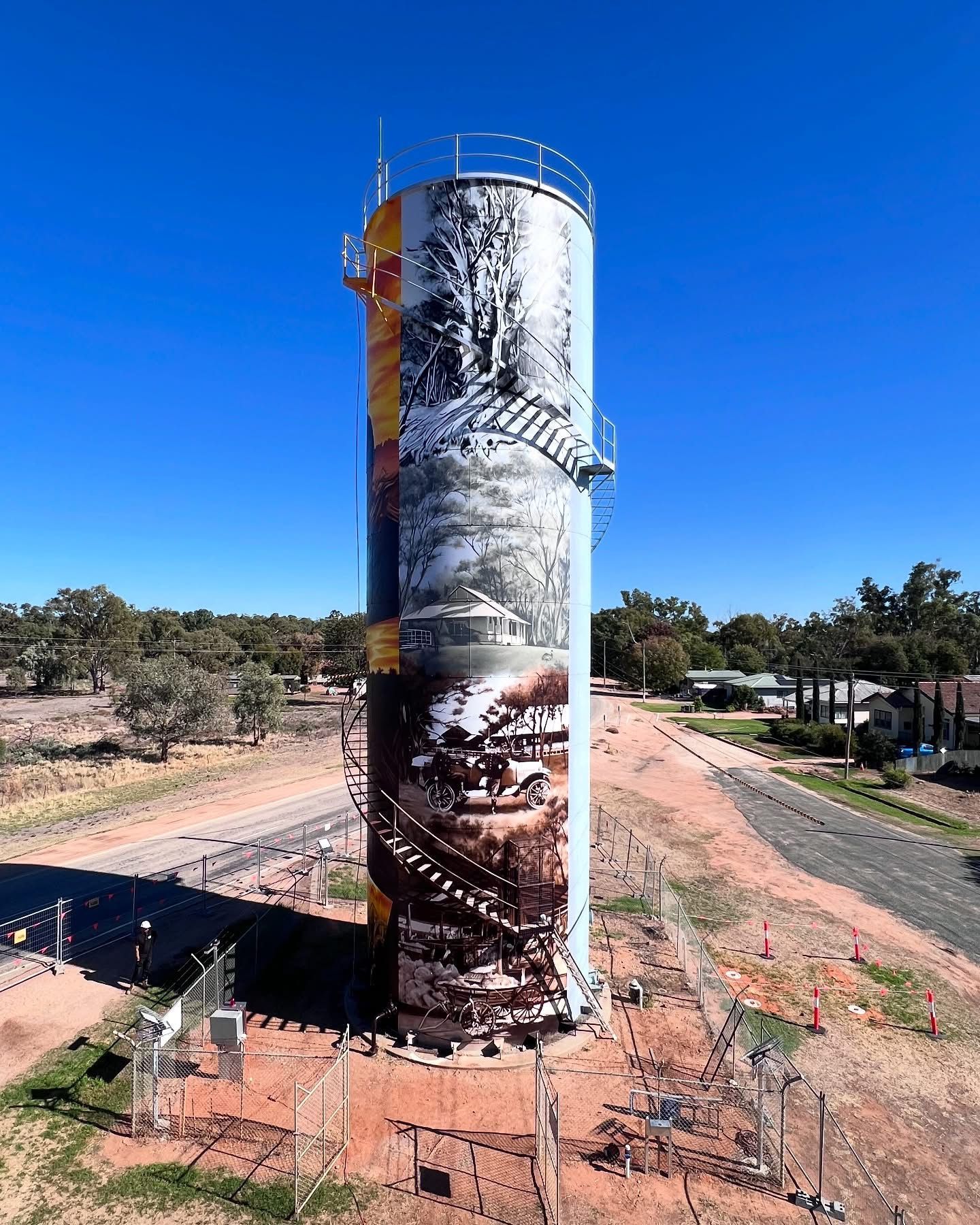 Bourke Water Tower Art, Australian Silo Art Trail