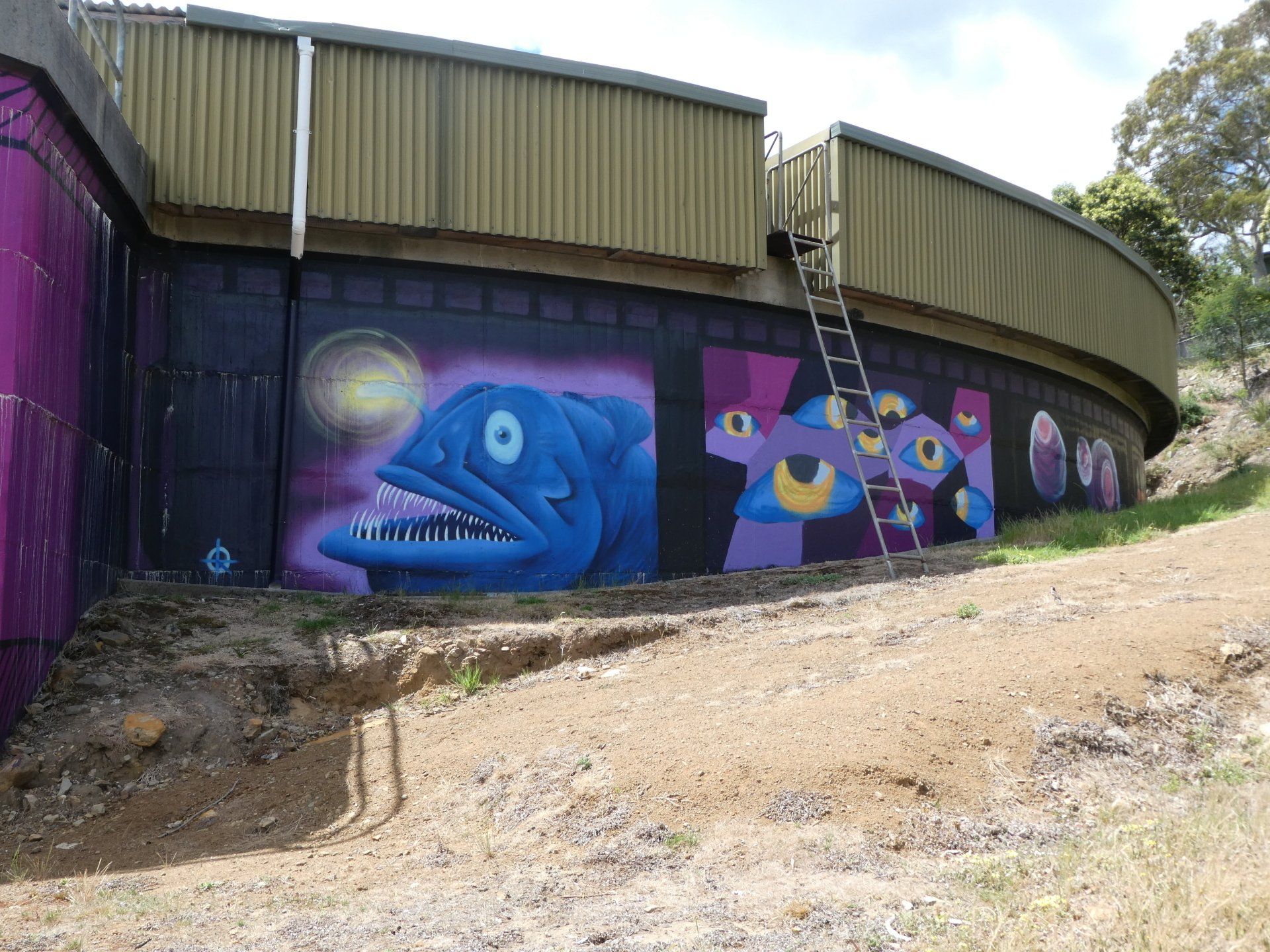Mount Stuart Water Tank Art, Australian Silo Art Trail