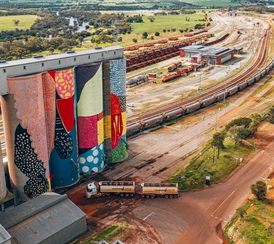 Northam, Australian Silo Art Trail, Silo Art, Water Tower Art