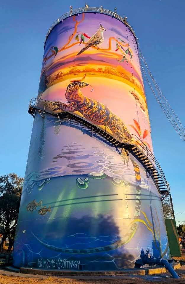 Wagga Wagga RAAF Water Tank Art, Australian Silo Art trail
