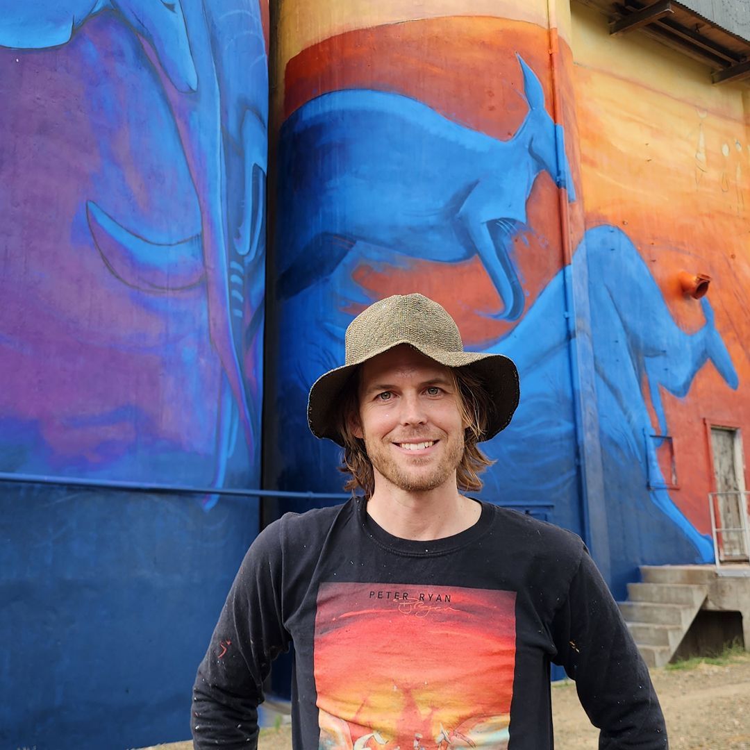 Australian Silo Art Trail, Peter Ryan, Street Artist, Quirindi Silo Artist