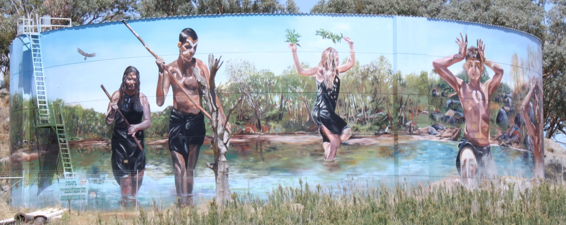 Cowra Water Tank Art, Australian Silo Art Trail