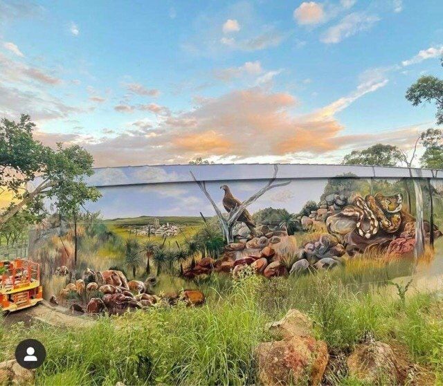 Middlemount Water Tank Art, Australian Silo Art Trail