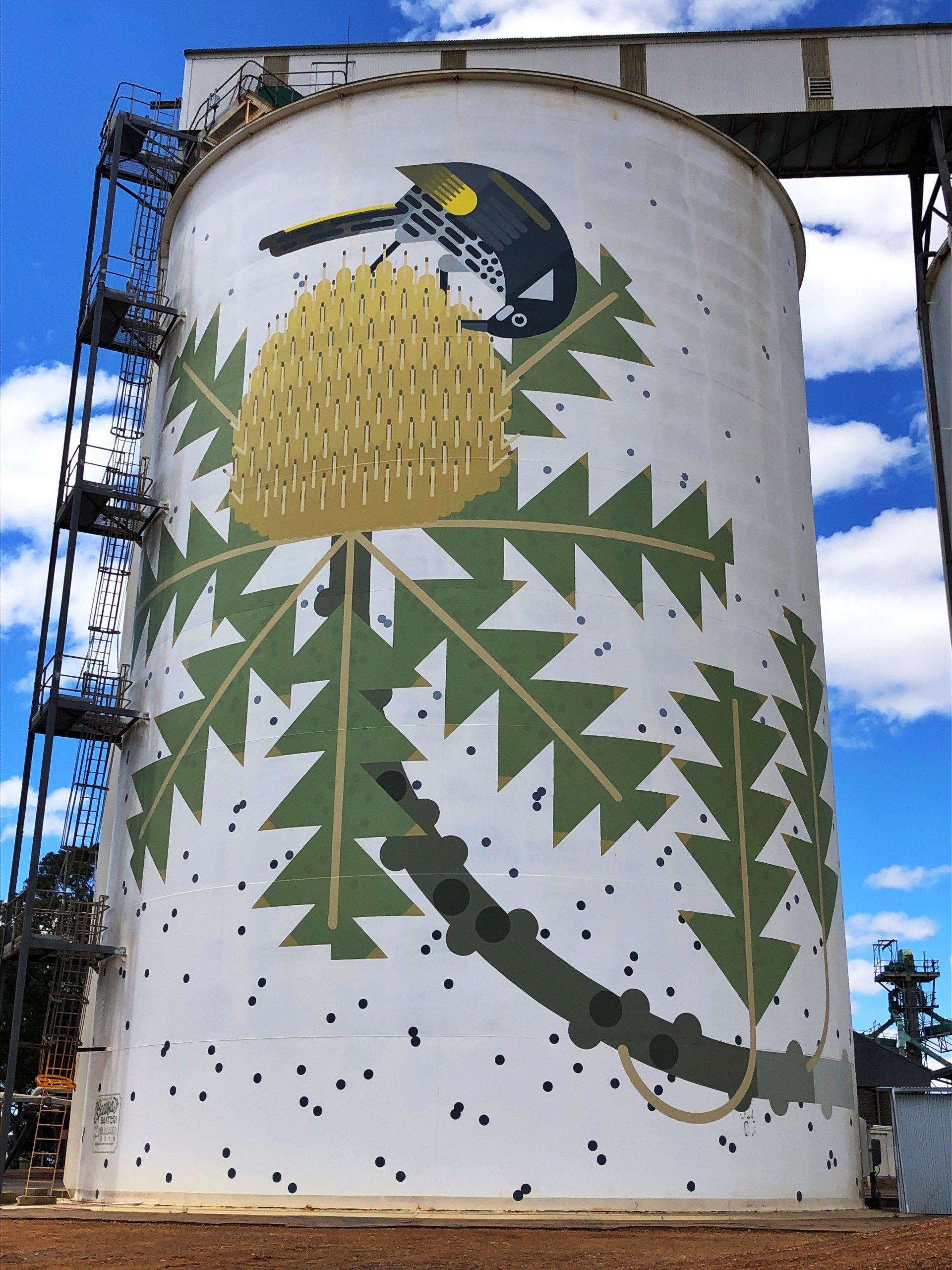 Ravensthorpe Silo Art, Australian Silo Art Trail, Amok Island, FORM PUBLIC SILO TRAIL WA