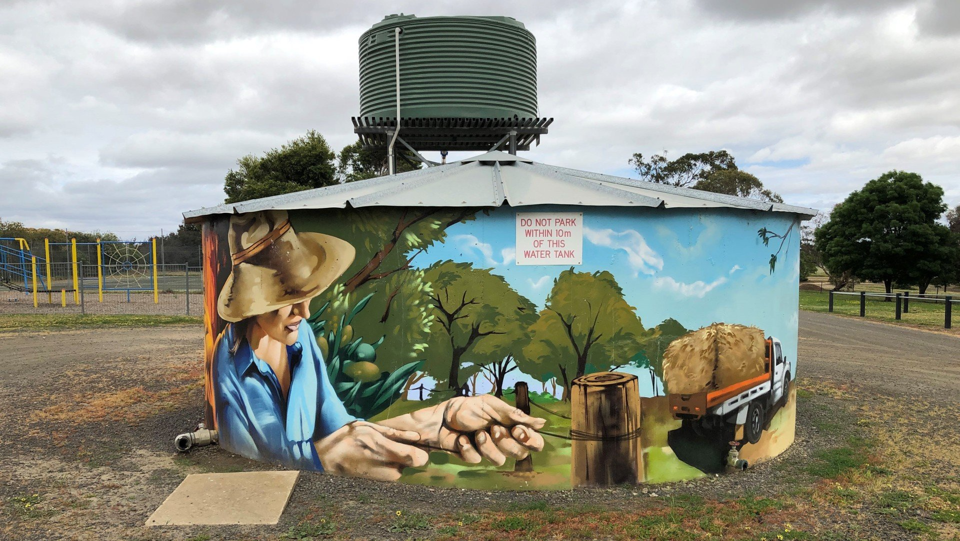Redesdale Water tank Art, Australian Silo Art Trail