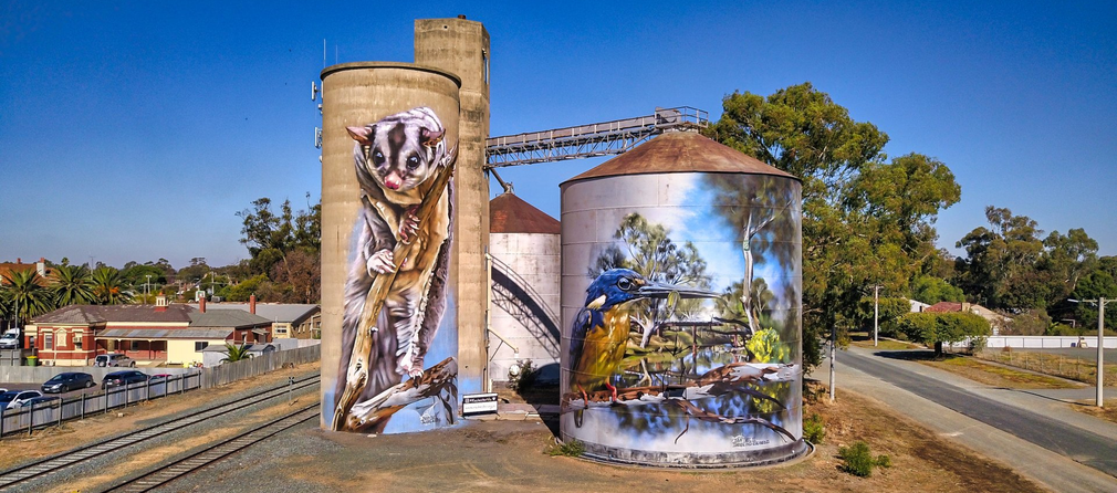 Rochester silo art