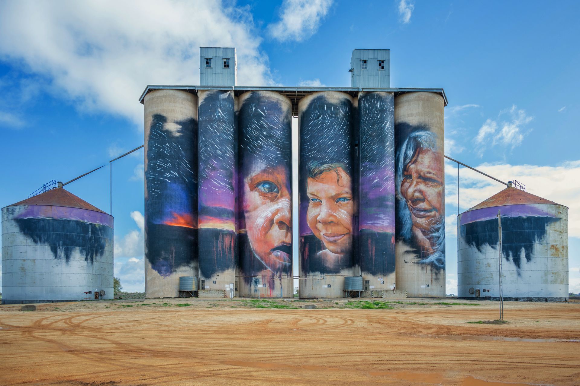 GrainCorp Silos at Sheep Hills, Australian Silo Art trail