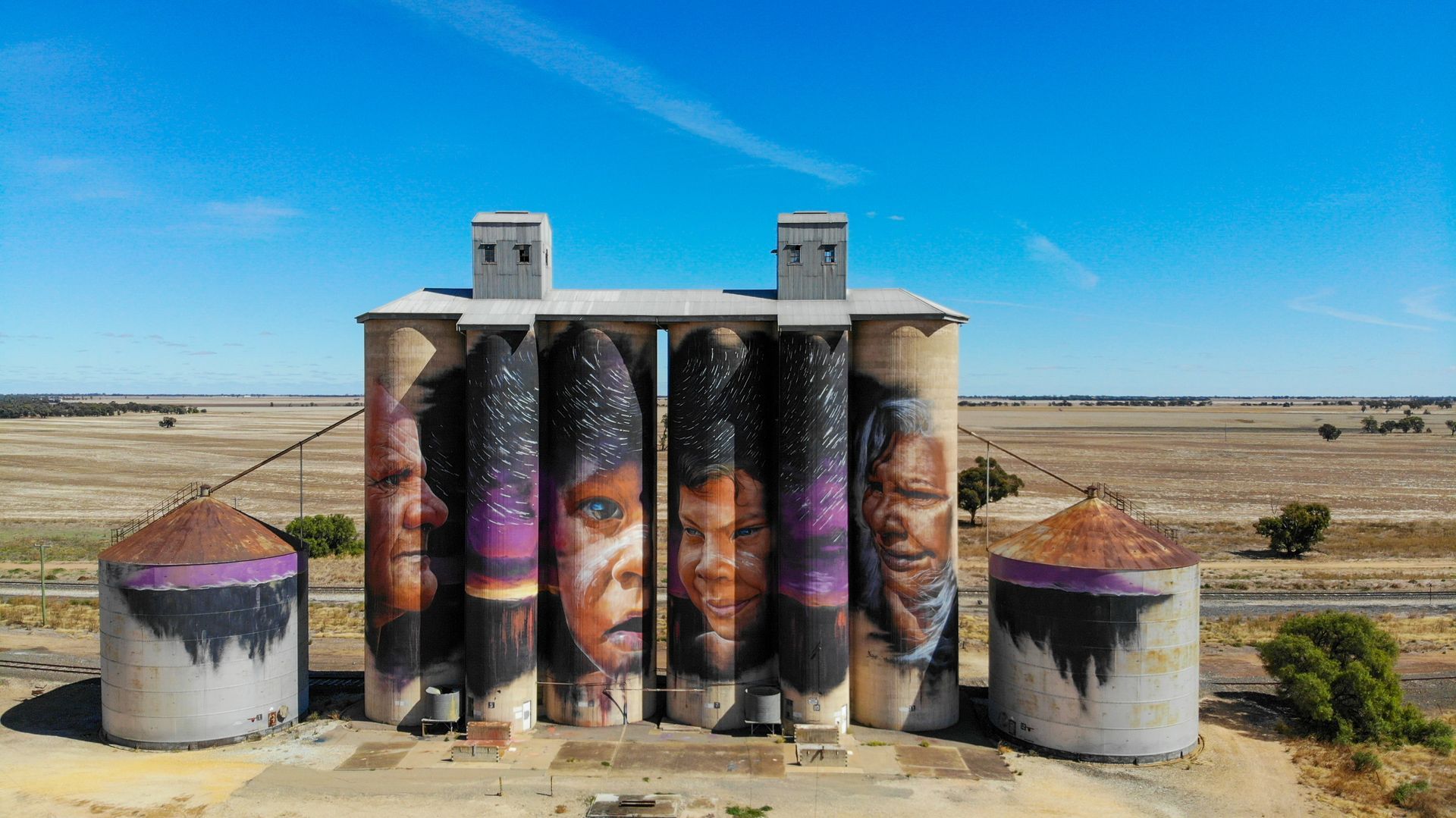 GrainCorp Silos at Sheep Hills, Australian Silo Art trail