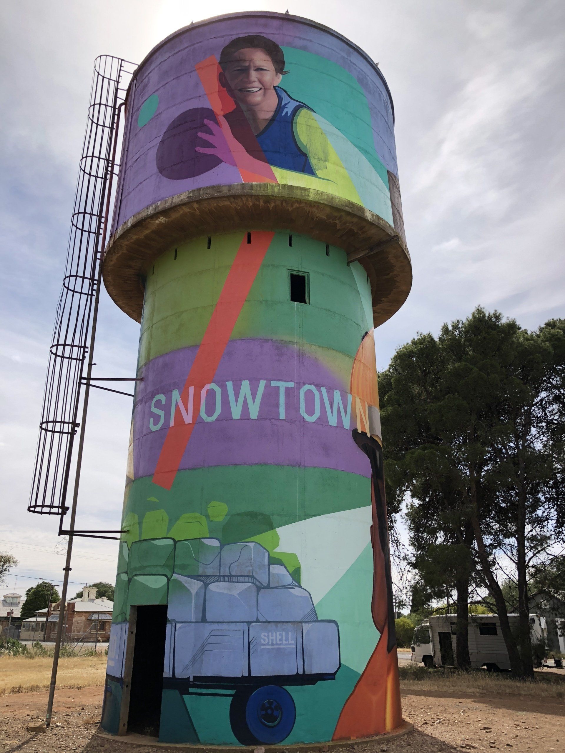 Snowtown Water Tower Art