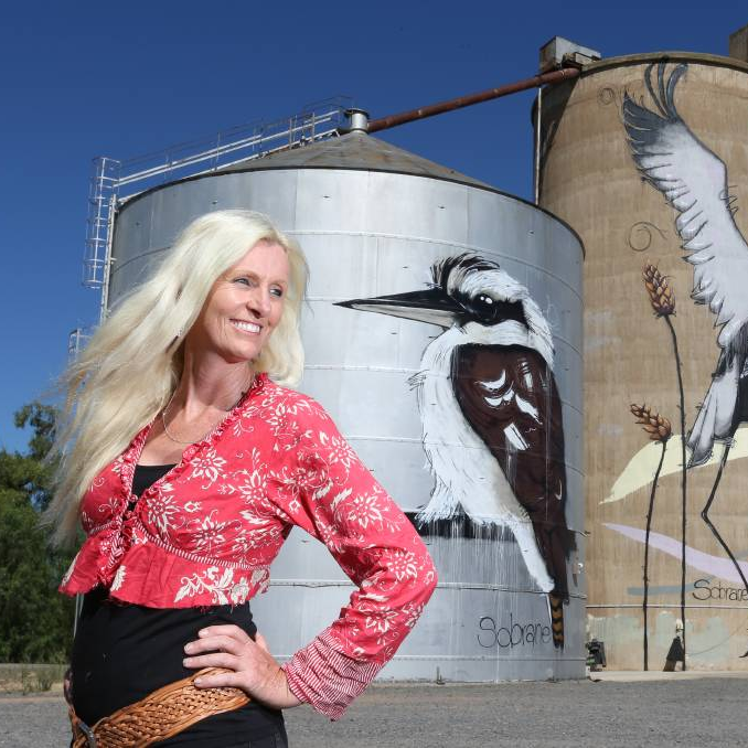 Australian Silo Art Trail, Sobrane Simcock, Water Tower Artist, Street Artist