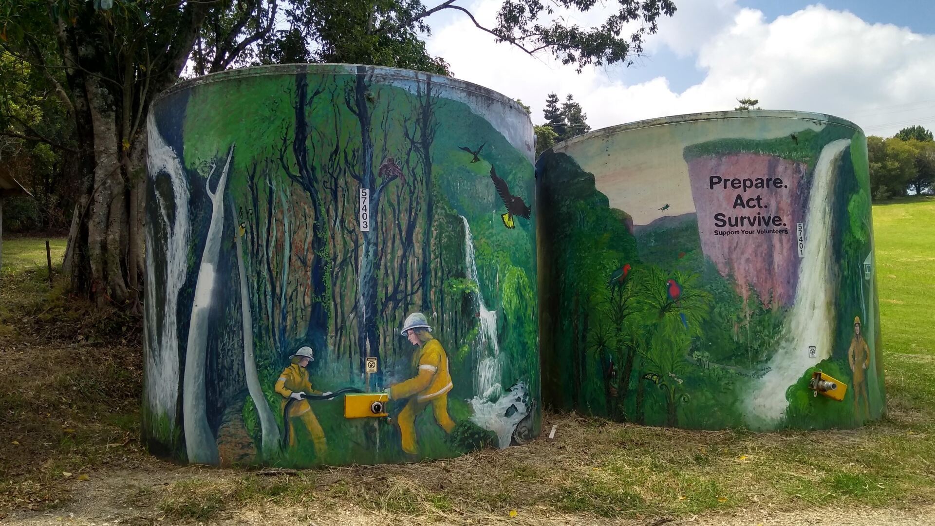 Spring Brook Water Tank, Australian Silo Art Trail