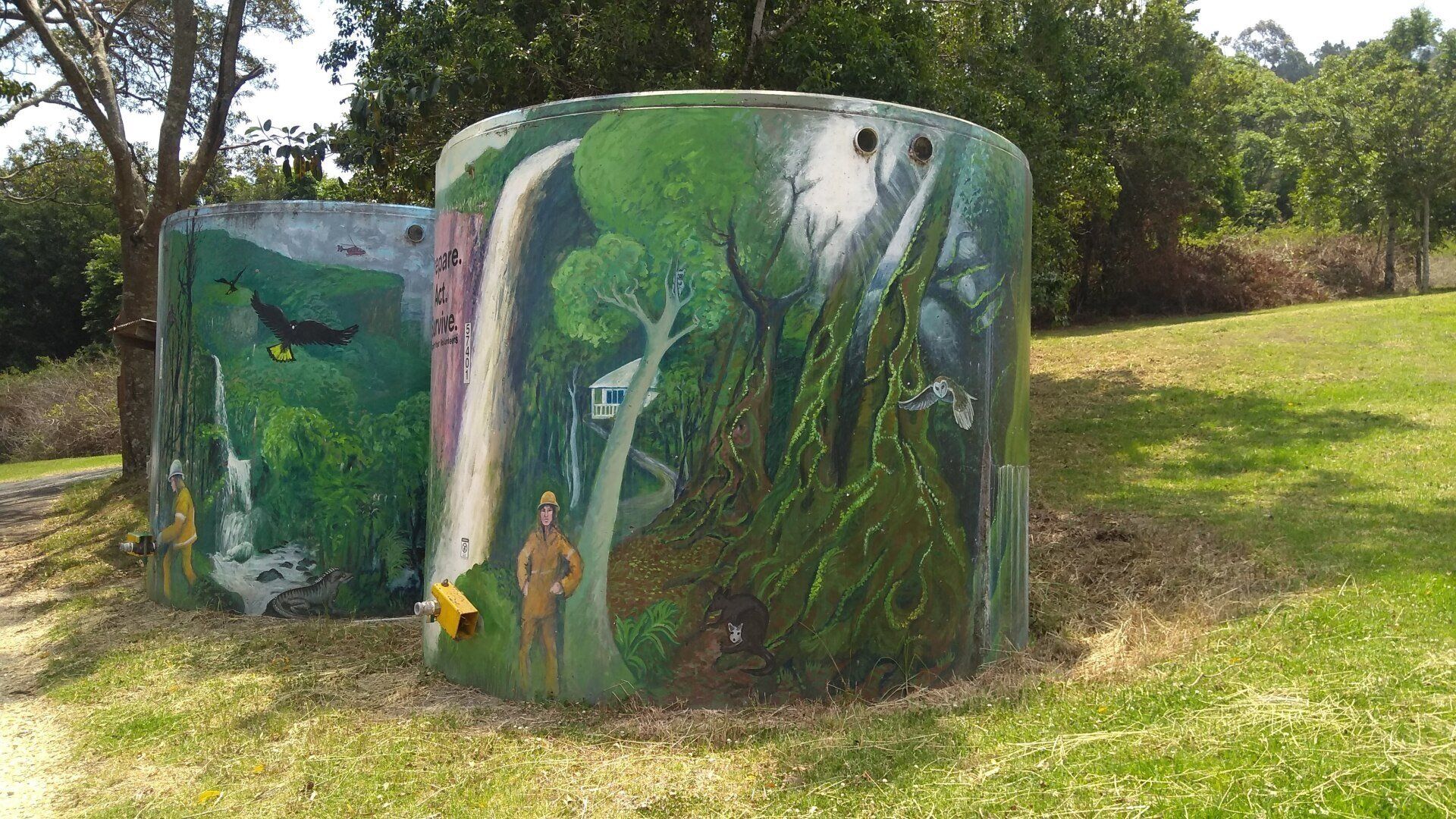 Spring Brook Water Tank, Australian Silo Art Trail