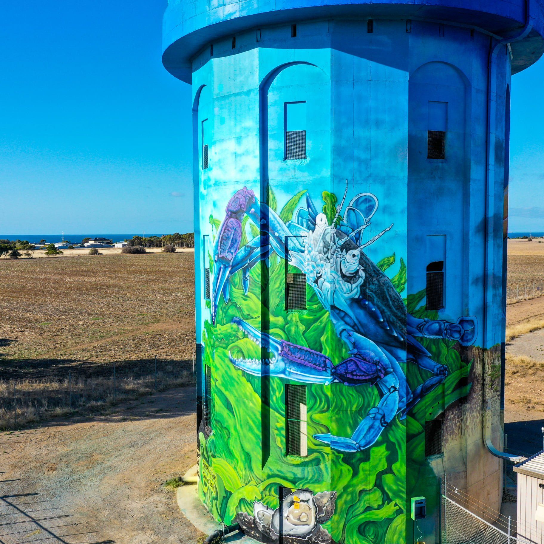 Stansbury Water Tower Art, Australian Silo Art Trail