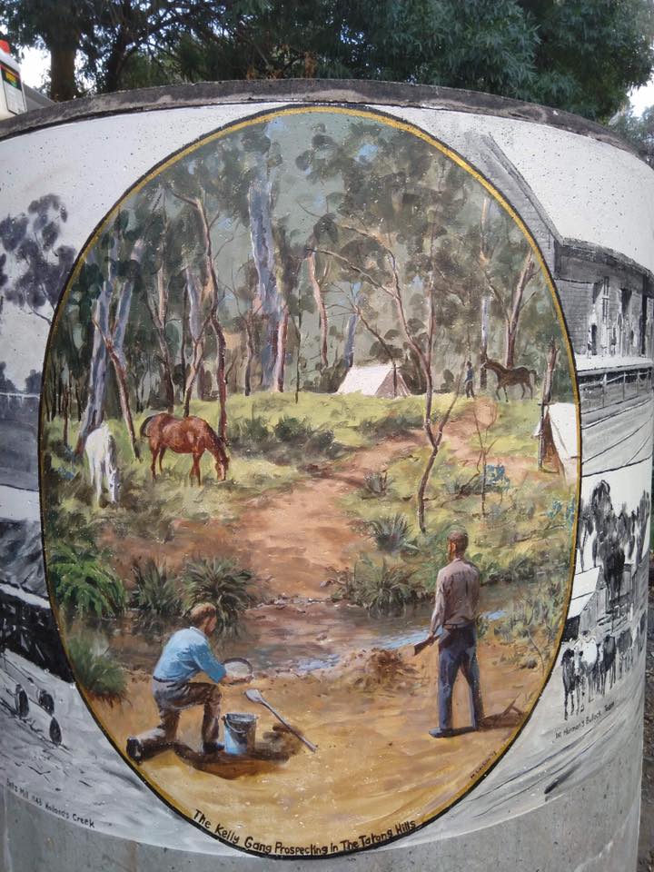 Tatong Tavern Water Tank Art, Australian Silo Art Trail