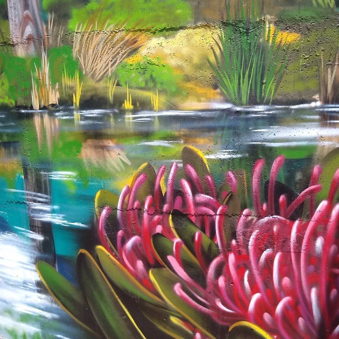 Tea Tree Water Tank Art, Australian Silo Art Trail