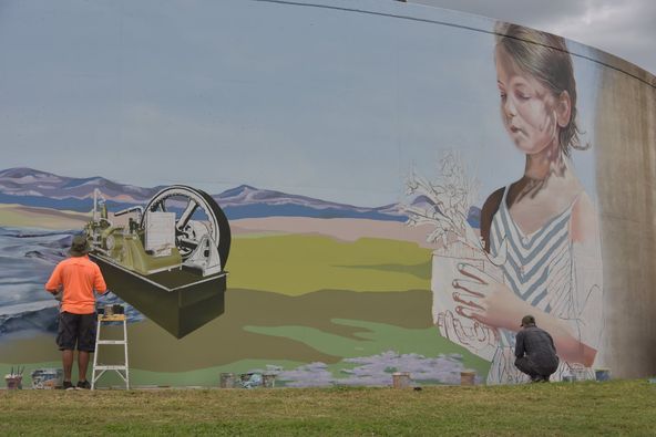 Texas Water Tank Australian Silo Art Trail