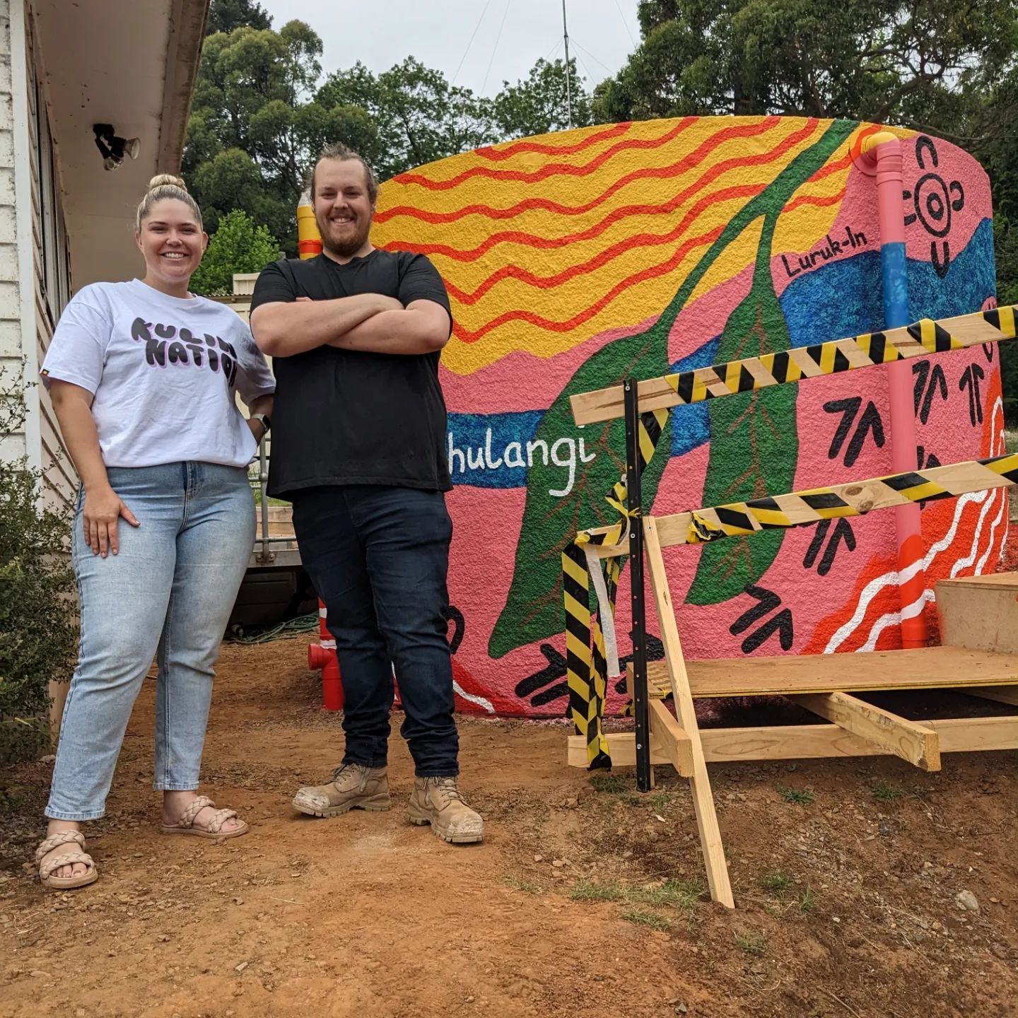 Toolangi Water Tank Art, Australian Silo Art Trail