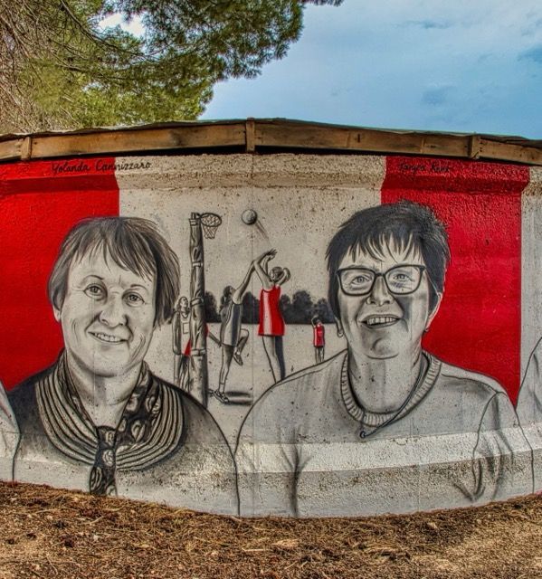 Two Wells, Water Tank Art, Australian Silo Art Trail