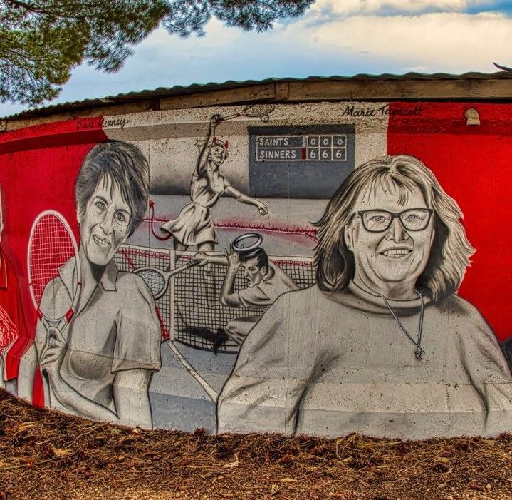 Two Wells, Water Tank Art, Australian Silo Art Trail