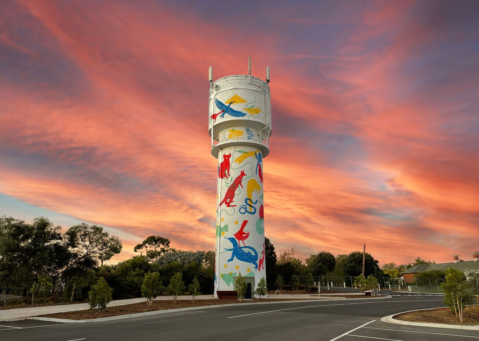 Wangaratta Water Tower Art