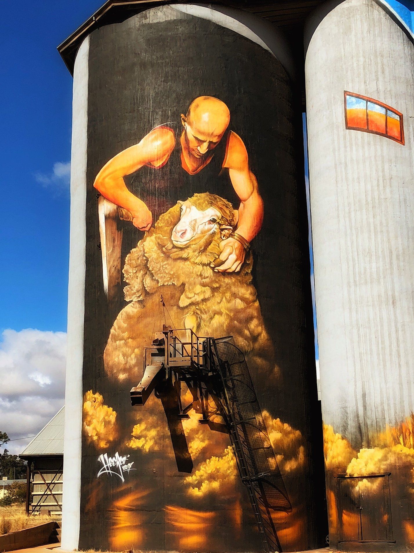 Weethalle Silo Art, Australian Silo Art Trail, Heesco