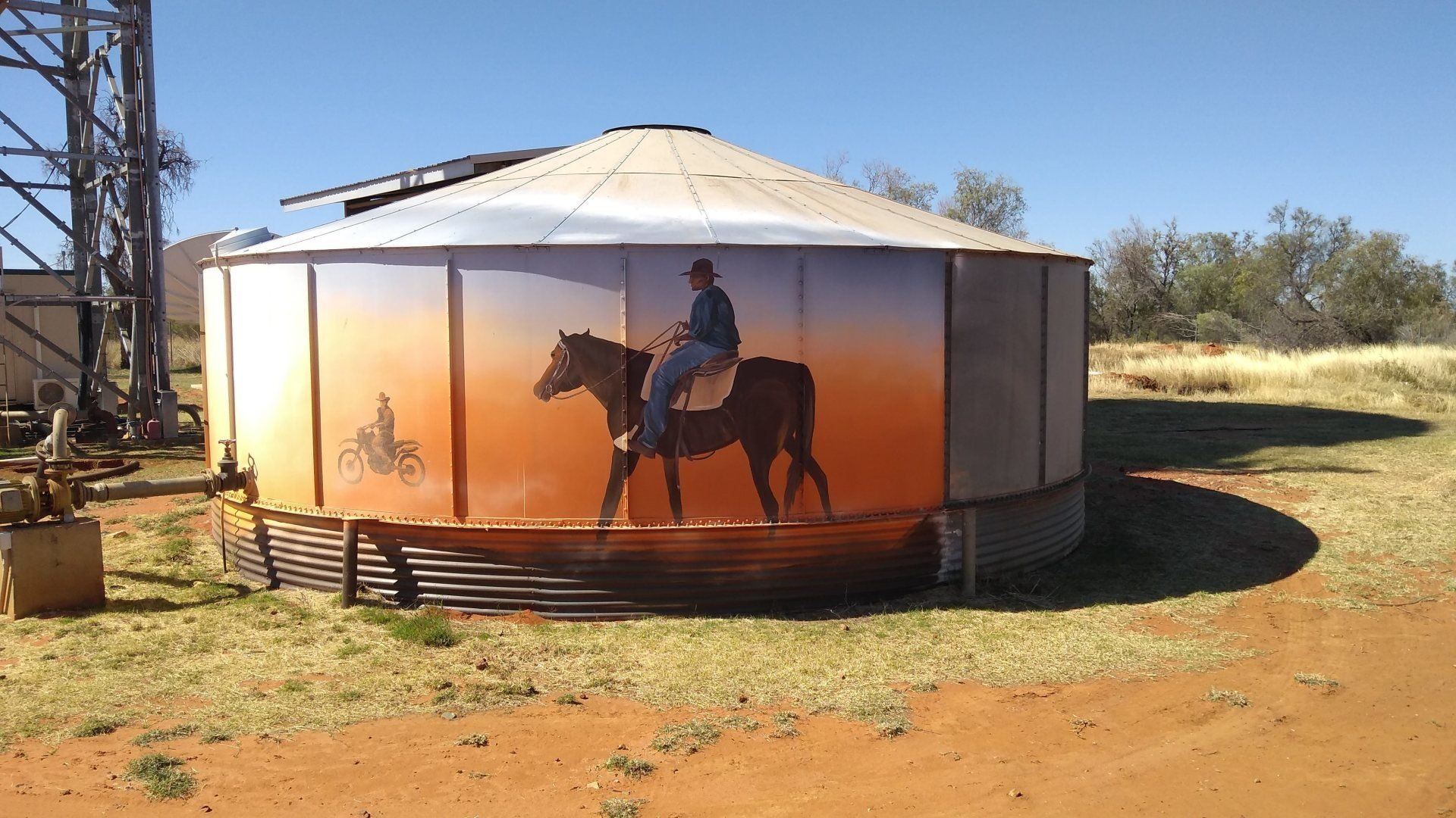 Windorah Water Tank Art, Australian Silo Art trail