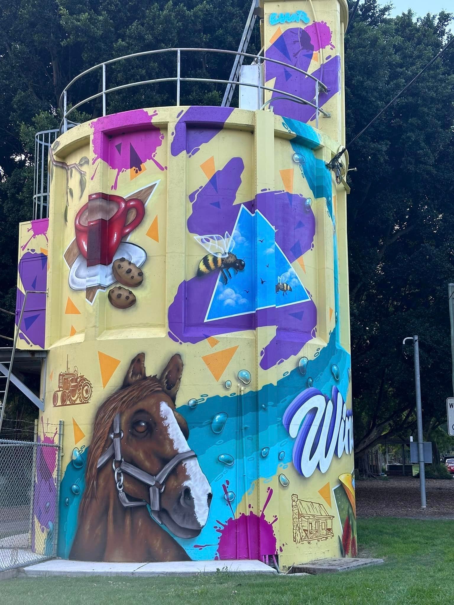 Londonderry Water Tank Art, Australian Silo Art Trail