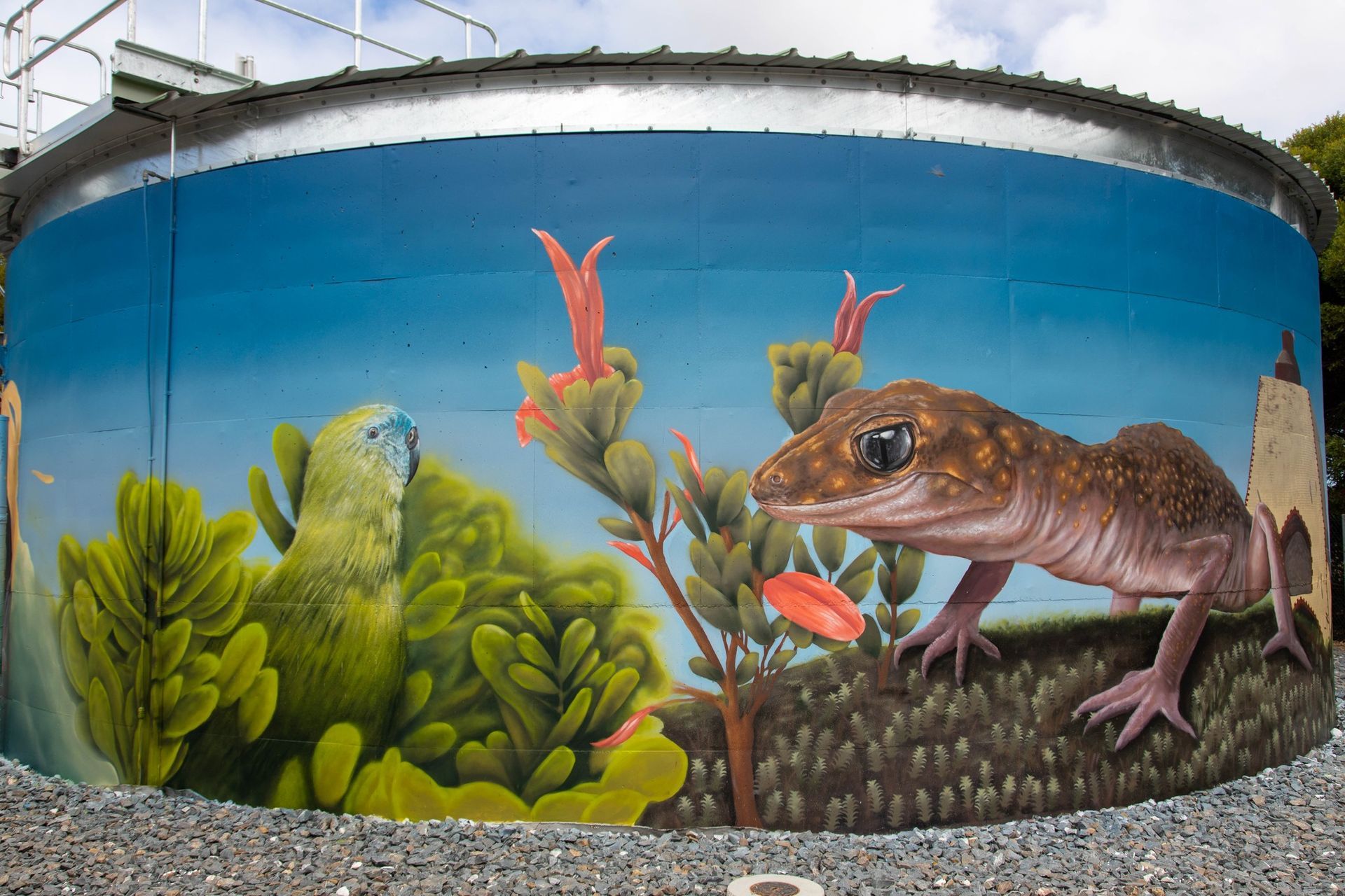 Port Moorowie Water Tank Art, Australian Silo Art trail