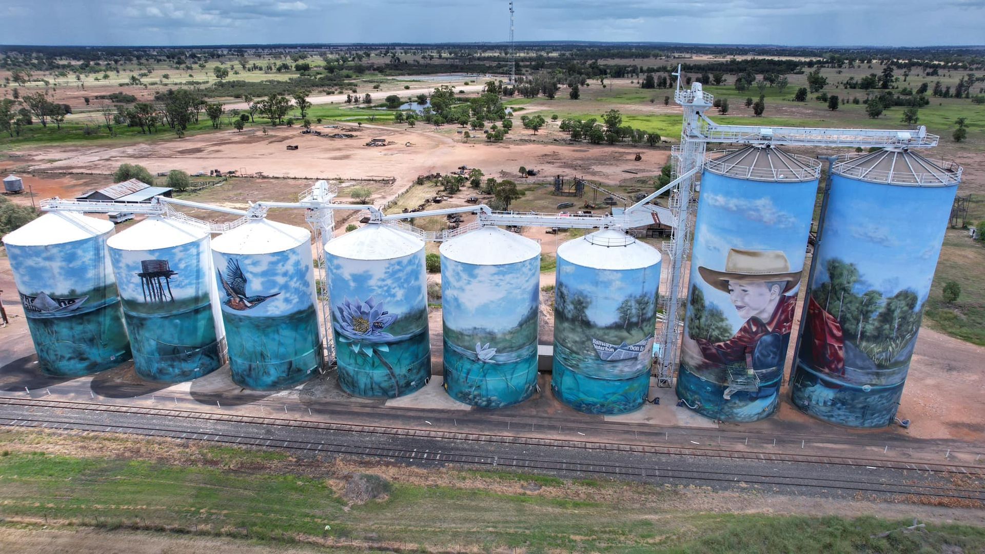 GrainCorp Silos at Yelarbon, Australian Silo Art Trail