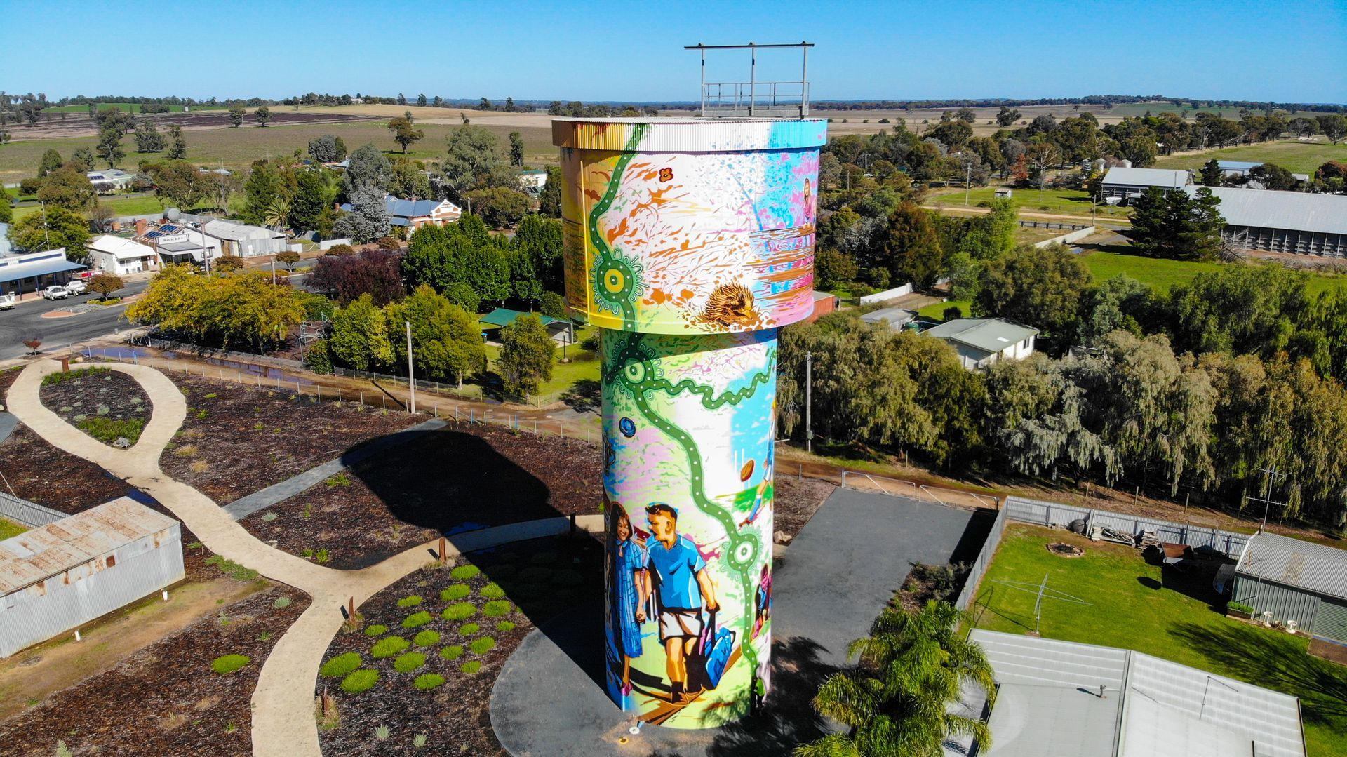 Yerong Creek Water Tower Art, Australian Silo Art trail