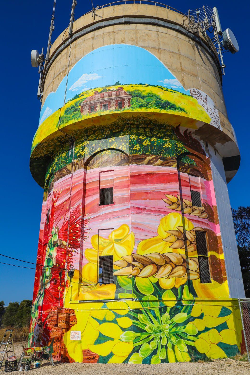 Yorketown Water Tower Art, Australian Silo Art Trail