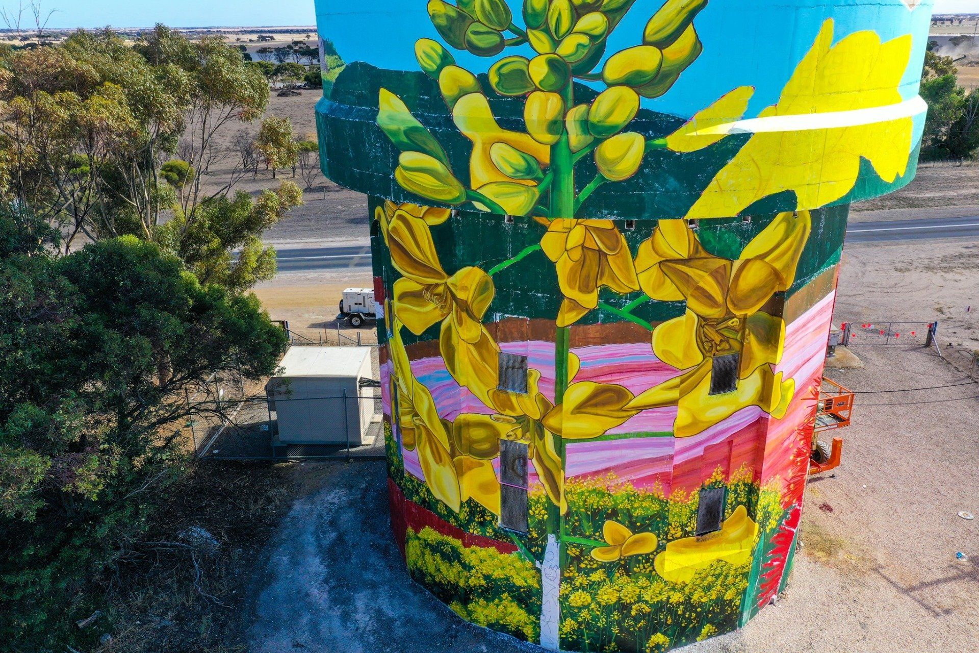 Yorketown Water Tower Art, Australian Silo Art Trail