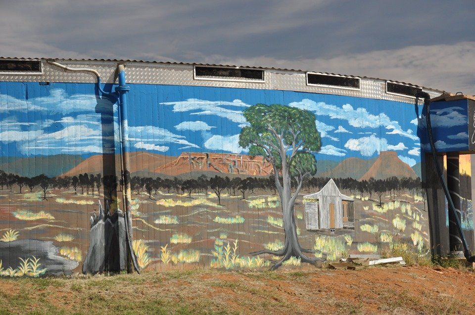 Boulia Water Tank, Australian Silo Art Trail